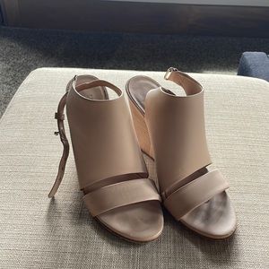 Vince leather wedges